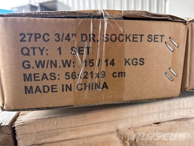 Quantity of (12) BYT SS27 3/4 in 27Pc Socket Set Drugi deli