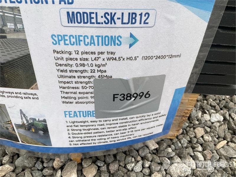 Quantity of (12) SKLP SK-LJB12 94 in x 47 in Poly Borutstyr tilbehør og deler