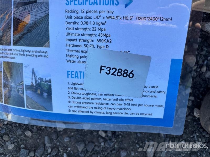 Quantity of (12) SKLP SK-LJB12 94 in x 47 in Poly Drilling equipment accessories and spare parts