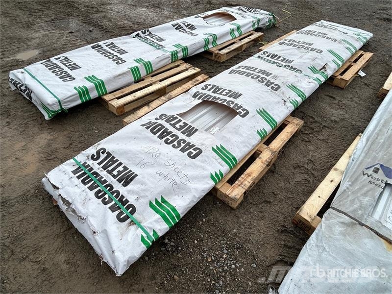  Quantity of (120) 16 ft White Steel Siding / Roofi Other