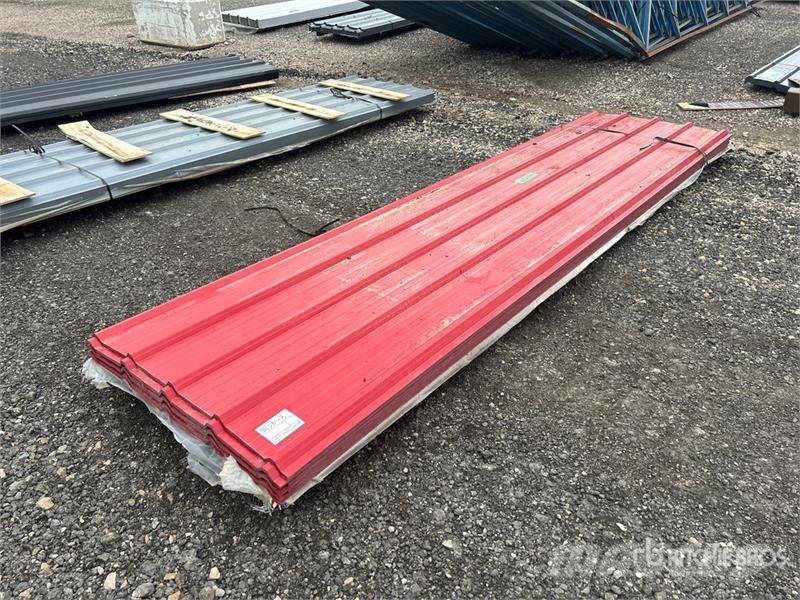 Quantity of (120) 3 ft x 12 ft Sheets Red Steel Si Winches, hoists and material lifts