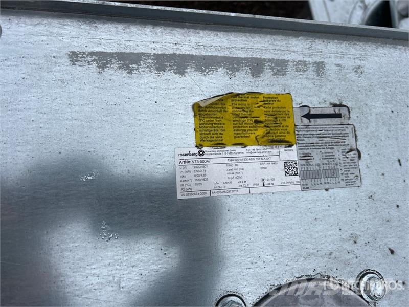 Quantity of (14) Rosenberg N73-56072 Fan Assemblie Andre komponenter