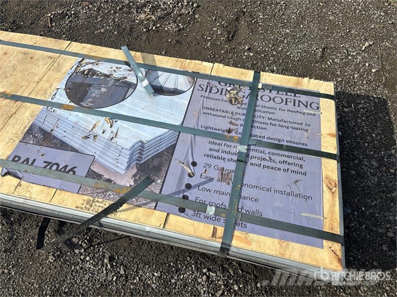 Quantity of (150) 3 ft x 10 ft Grey Steel Siding R Строителство - Други