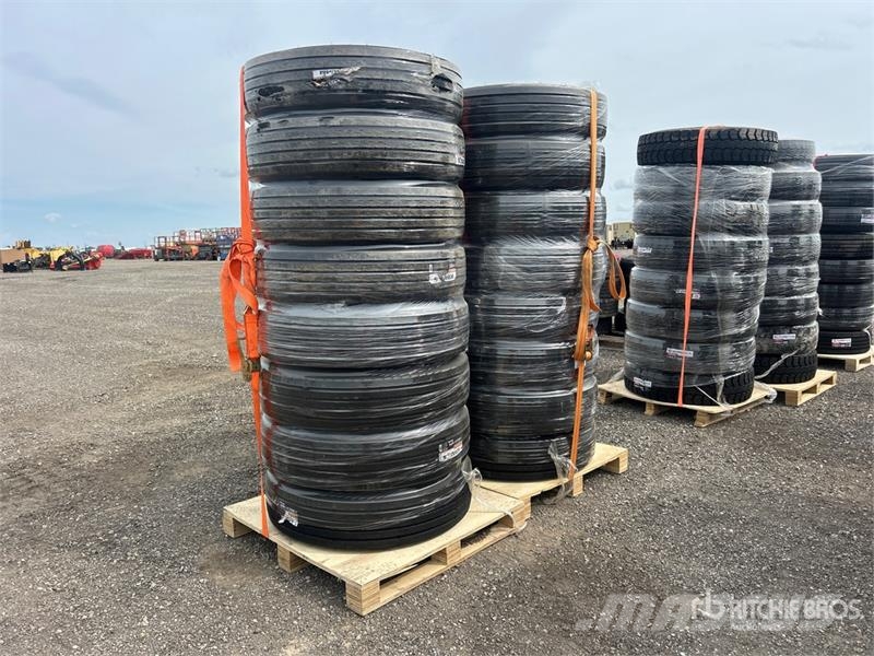 Quantity of (16) 11R22.5 Drive Transport Tires wit Tyres, wheels and rims