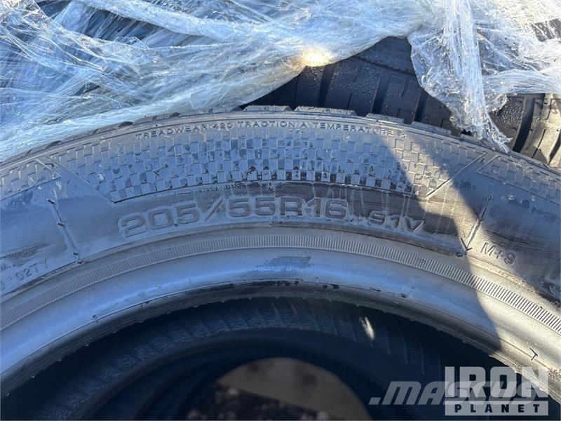 Quantity of (16) 205-55R-16 Tires (Unused) 轮胎、车轮、轮圈