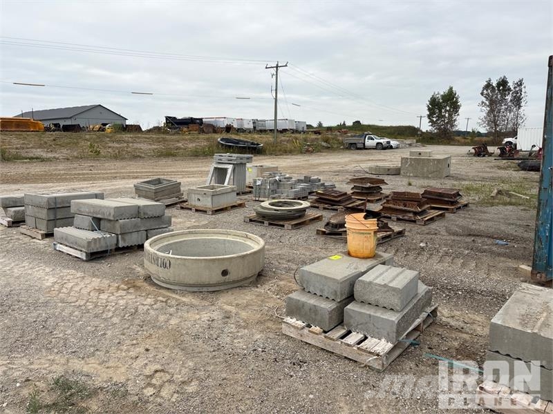  Quantity of (19) Pallets of Sewer Risers, Grates a ماكينات زراعية - غير ذلك