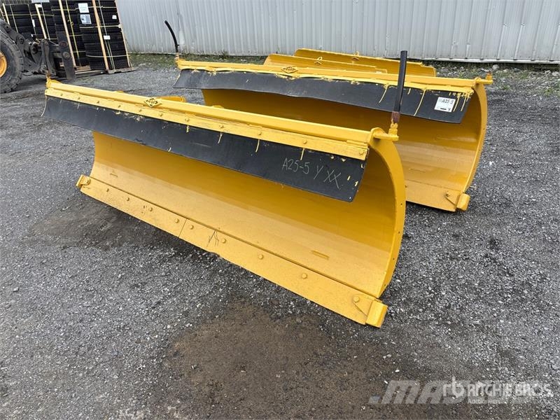 Quantity of (2) 9 ft Hydraulic Reversing Snow Plow Snow blades and plows