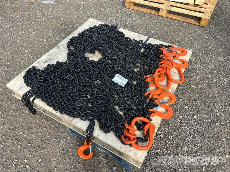 Quantity of (2) CS1234 Grade 80 Crane Chain Sling Daru tertozékok és felszerelések