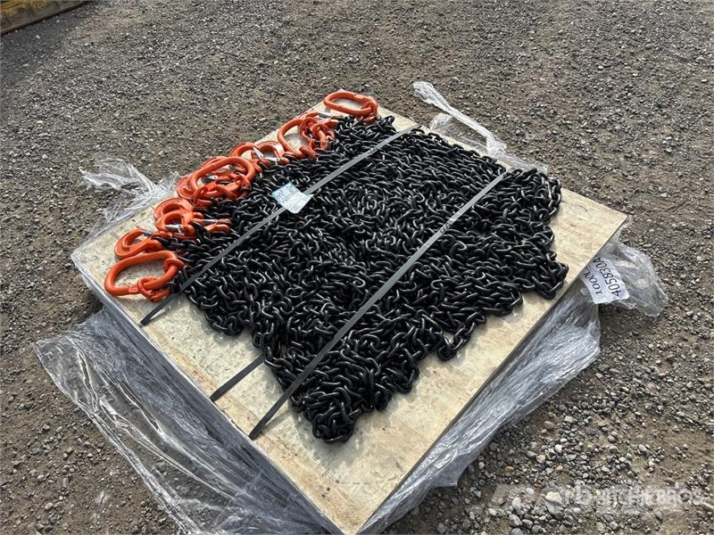 Quantity of (2) CS1234 Grade 80 Crane Chain Sling Daru tertozékok és felszerelések
