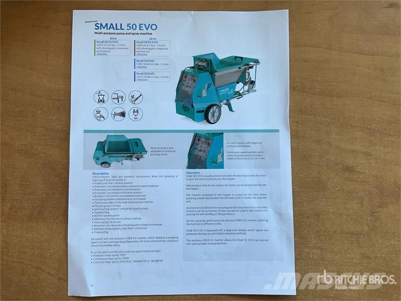 Quantity of (2) Imer Group Small 50 EVO multi-pur Drugi deli