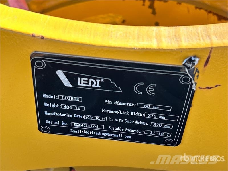 Quantity of (2) LEDI LD150K Excavator Coupler Hitre spojke