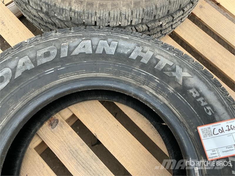  Quantity of (2) Mixed Tires Gume, kolesa in platišča