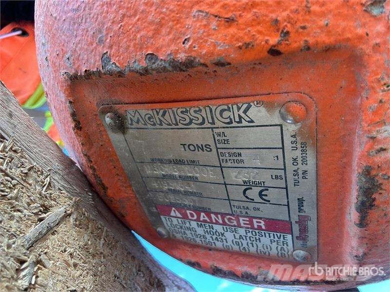 Quantity of (2) Overhaul Ball Crane spares & accessories