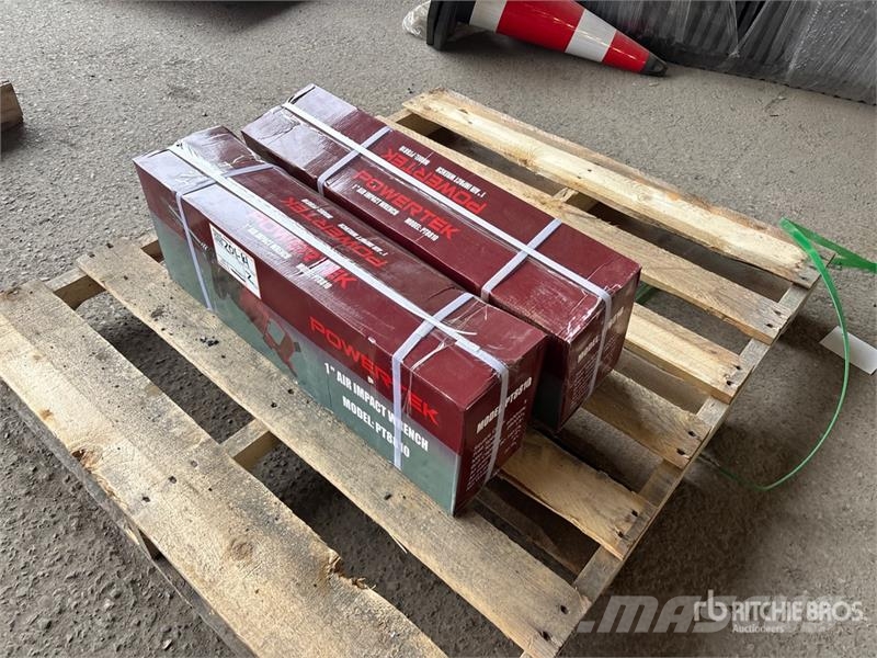  Quantity of (2)  Powertek PT8810 1 in Impact Wrenc Other components