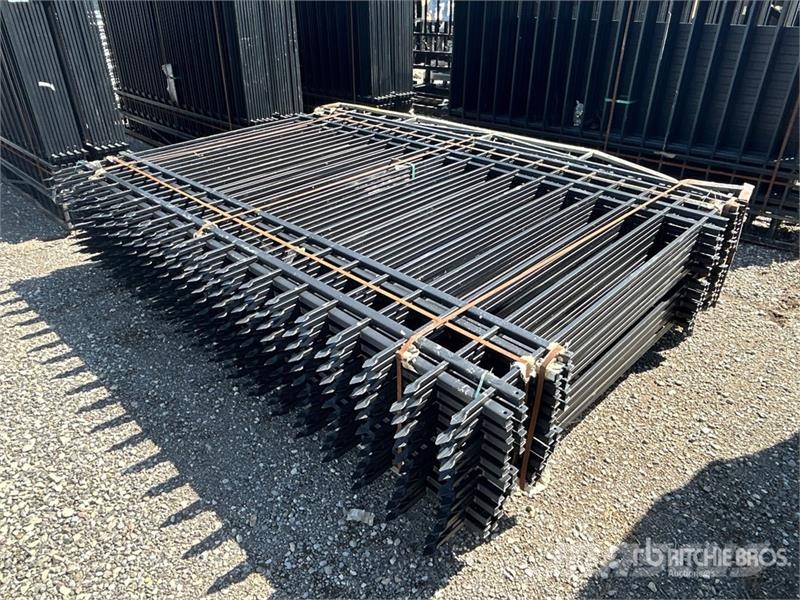 Quantity of (20) 10 ft x 7 ft Powder Coated Wrough Drugi deli
