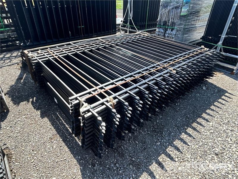 Quantity of (20) 10 ft x 7 ft Powder Coated Wrough Drugi deli