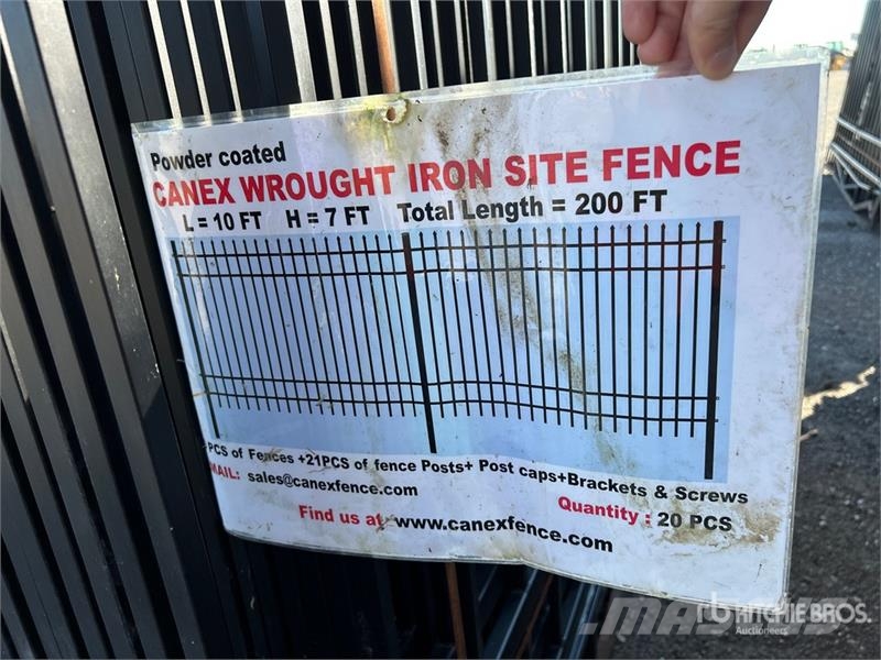  Quantity of (20) 10 ft x 7 ft Powder Coated Site F Drugi deli