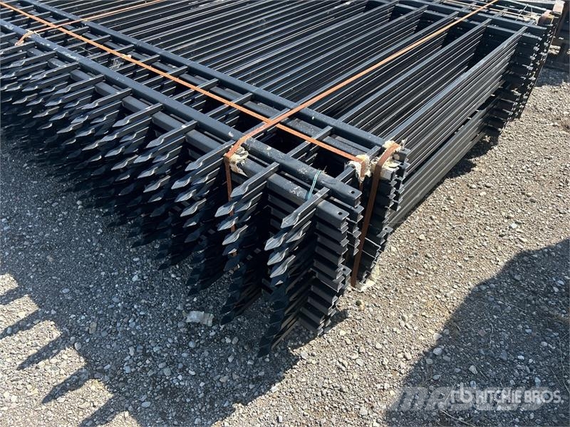 Quantity of (20) 10 ft x 7 ft Powder Coated Wrough Drugi deli