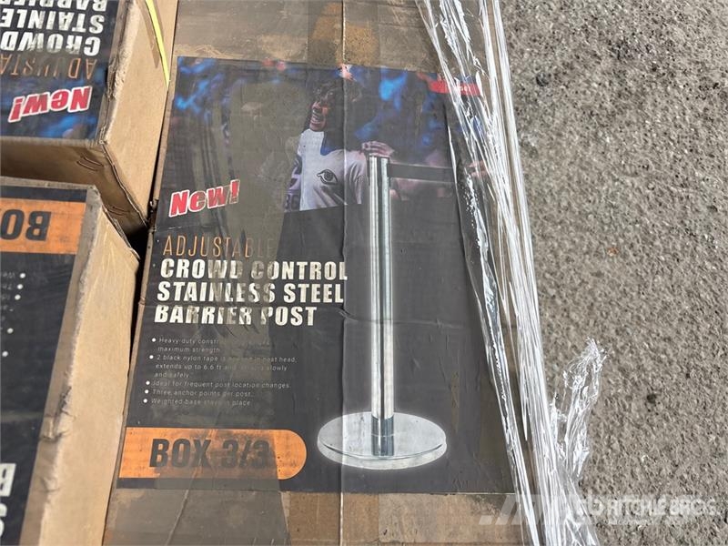 Quantity of (20) Adjustable Crowd Control Stainles Коммерческий транспорт - Другие