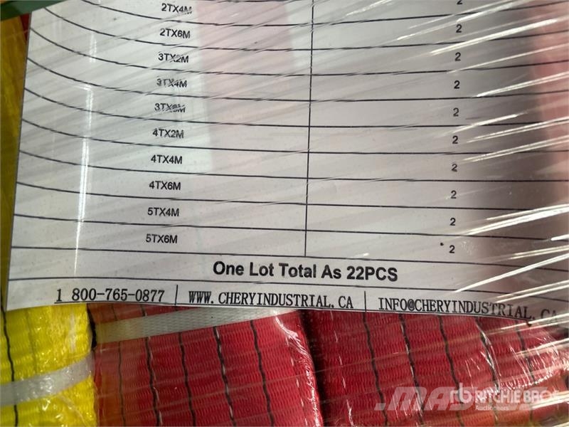 Quantity of (22) Greatbear Polyester Webbing Sling Crane spares & accessories