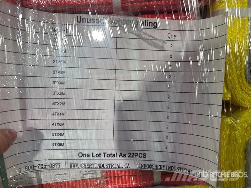 Quantity of (22) Greatbear Polyester Webbing Sling Crane spares & accessories