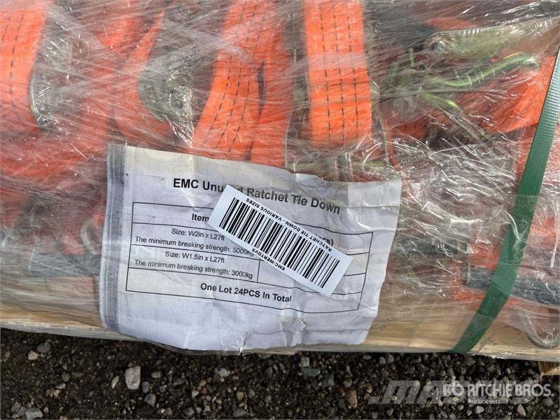 Quantity of (24) EMC Ratchet Tie Down (Unused) Drugi deli