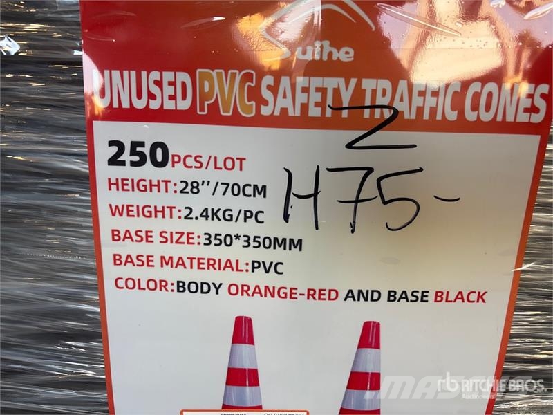 Quantity of (250) Suihe TC-250 Traffic Cones (Unu Putkenlaskijat