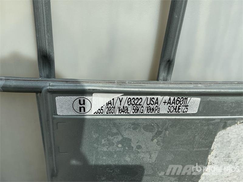 Quantity of (3) 1040 L Chemical Totes Other components