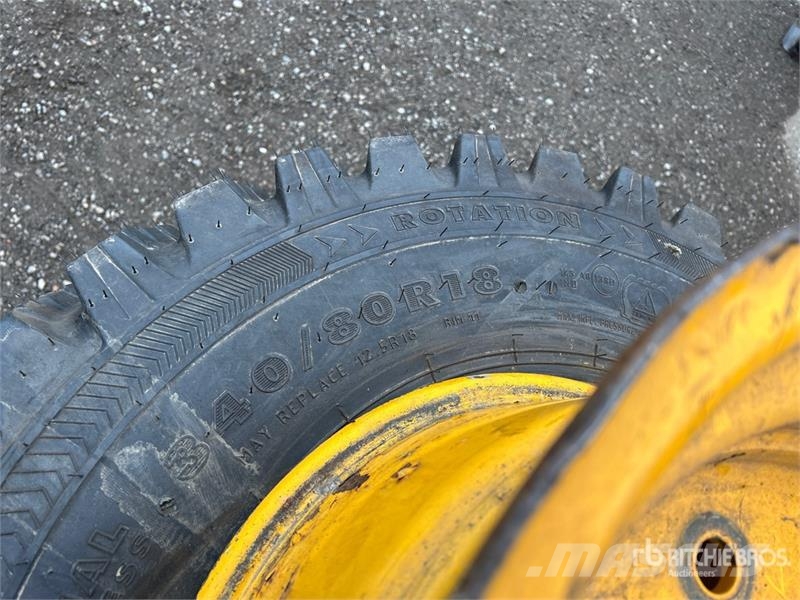  Quantity of (3) 340/80R18 Tires الإطارات والعجلات والحافات