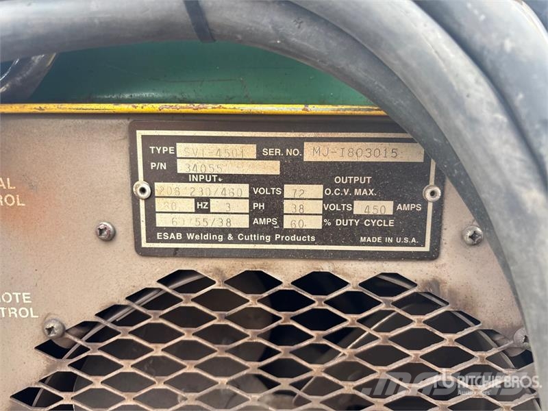 Quantity of (3) ESAAB Electric Welder Welding machines