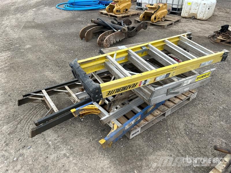 Quantity of 3 ft-8 ft Assorted Ladders Other components
