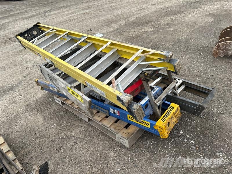 Quantity of 3 ft-8 ft Assorted Ladders Other components
