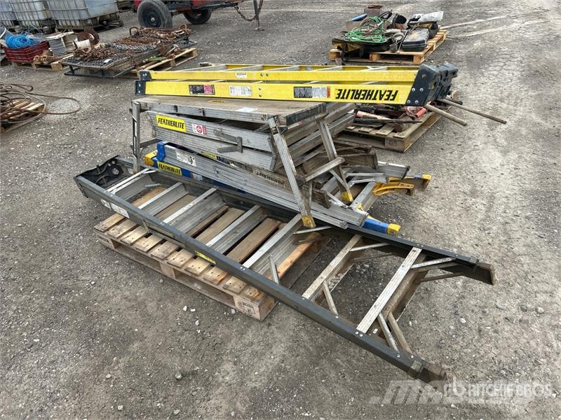 Quantity of 3 ft-8 ft Assorted Ladders Other components