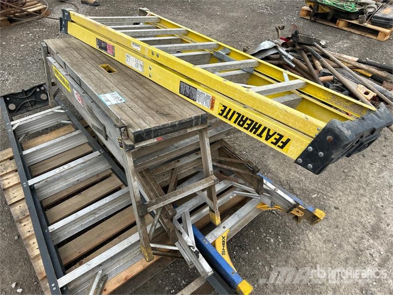 Quantity of 3 ft-8 ft Assorted Ladders Other components
