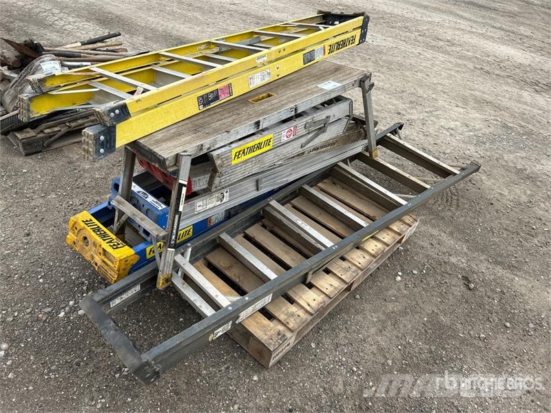 Quantity of 3 ft-8 ft Assorted Ladders Other components