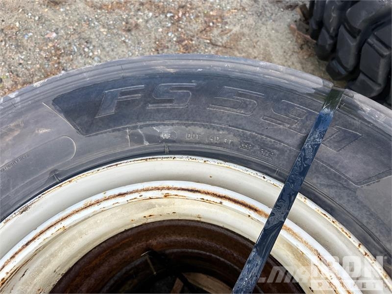 Quantity of (3) Mixed 11R22.5 Tires Tyres, wheels and rims