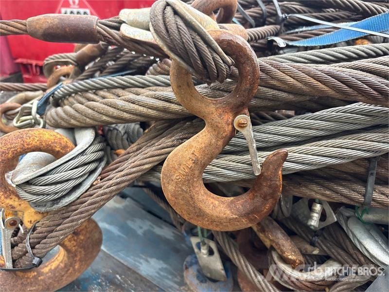 Quantity of (3) Pallets of Hoisting Cables Kraanade varuosad ja varustus