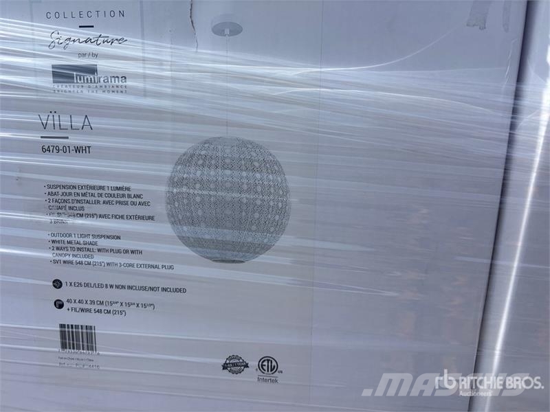  Quantity of (3) Pallets of Lighting Fixtures Drugi deli