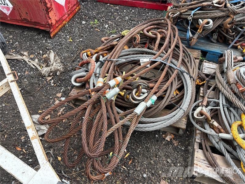 Quantity of (3) Pallets of Hoisting Cables Kraanade varuosad ja varustus