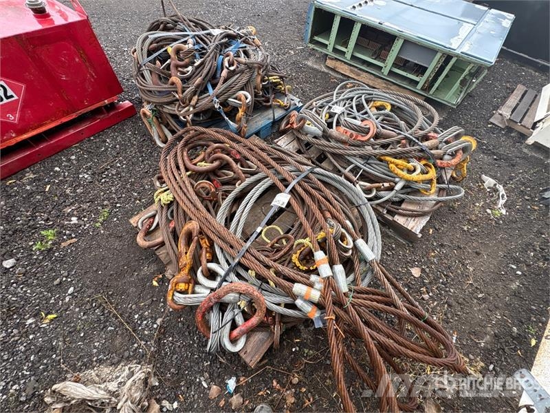 Quantity of (3) Pallets of Hoisting Cables Kraanade varuosad ja varustus