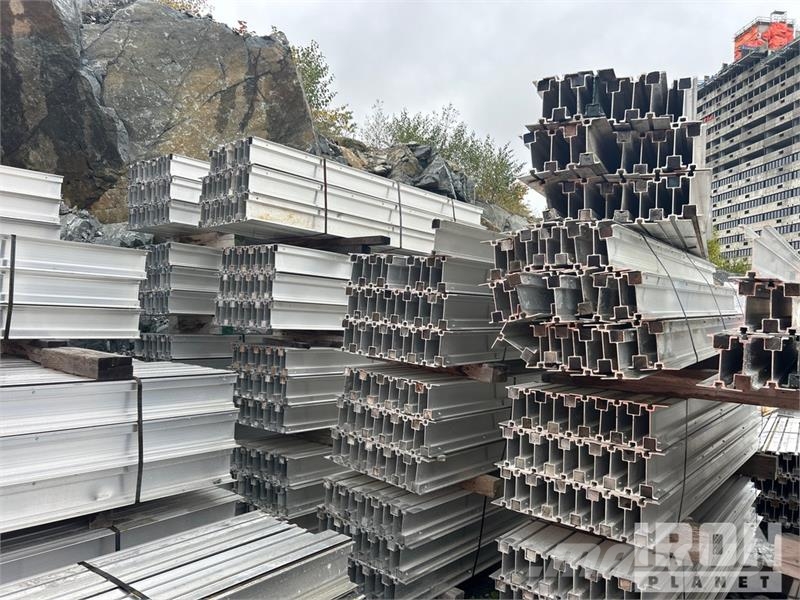  Quantity of (30) 8 Ft Aluminum Beams Winches, hoists and material lifts