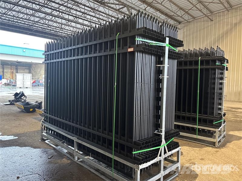  Quantity of (30) Iron 4 Rail Fencing Fencing equipment