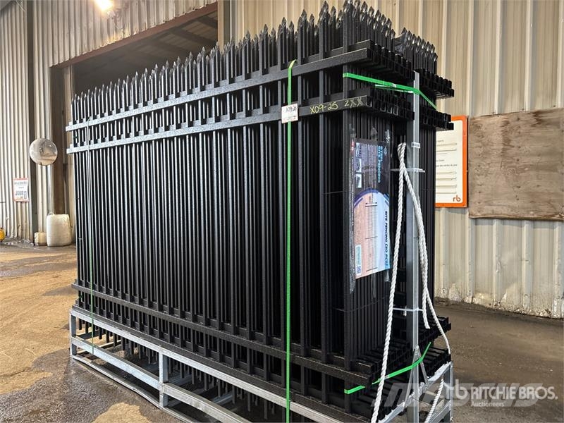  Quantity of (30) Iron 4 Rail Fencing Fencing equipment