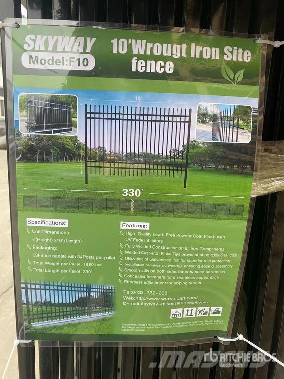 Quantity of (33) Skyway SFS33-330TF 10 ft x 7 ft Drugi deli