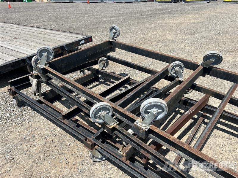  Quantity of (4) 10' x 4' Wheel Cart مكونات أخرى
