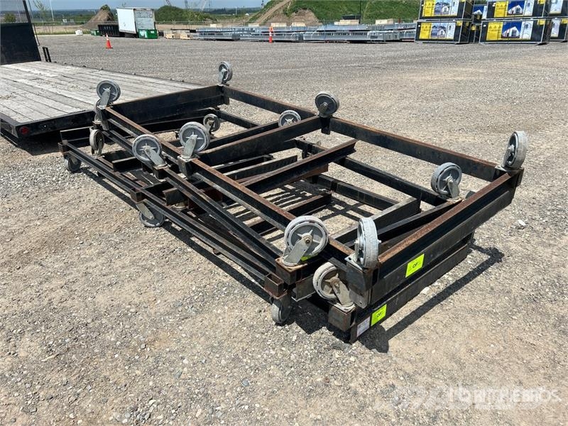  Quantity of (4) 10' x 4' Wheel Cart مكونات أخرى