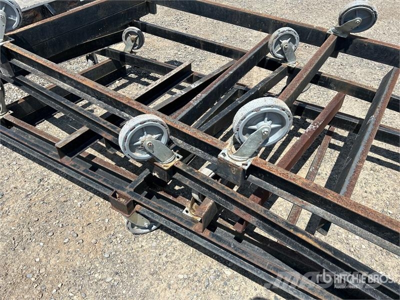  Quantity of (4) 10' x 4' Wheel Cart مكونات أخرى