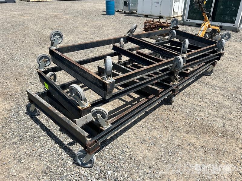  Quantity of (4) 10' x 4' Wheel Cart مكونات أخرى