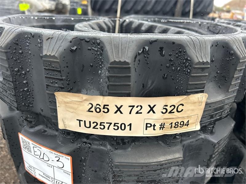 Quantity of (4) 265 mm x 72 mm x 52 mm 10" Rubber Outros componentes