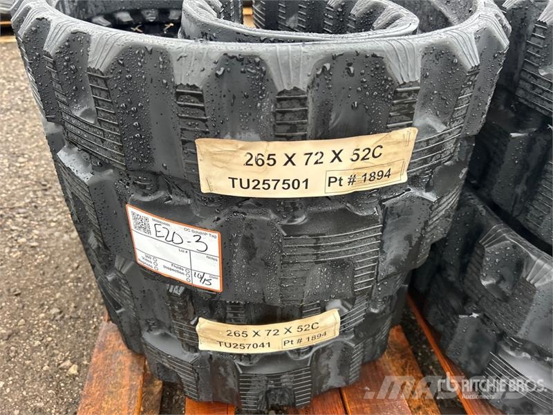  Quantity of (4) 265 mm x 72 mm x 52 mm 10" Rubber  مكونات أخرى